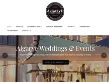 Tablet Screenshot of algarvemarquees.com